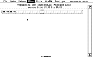 Zeitmanager atari screenshot